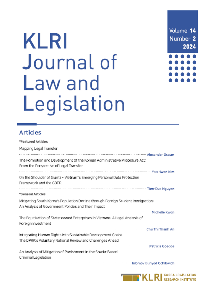 KLRI Journal of Law and Legislation Vol.14 No.2, 2024